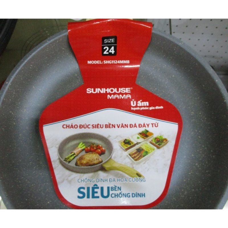 frypan granite / marbel 24 cm / penggorengan anti lengket marbel granite