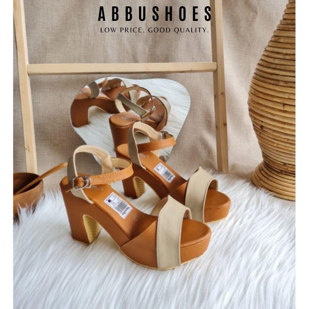 ABBUSHOES Dh 211 High Heels Tinggi 9cm bahan Sintetis Murah dan Berkualitas