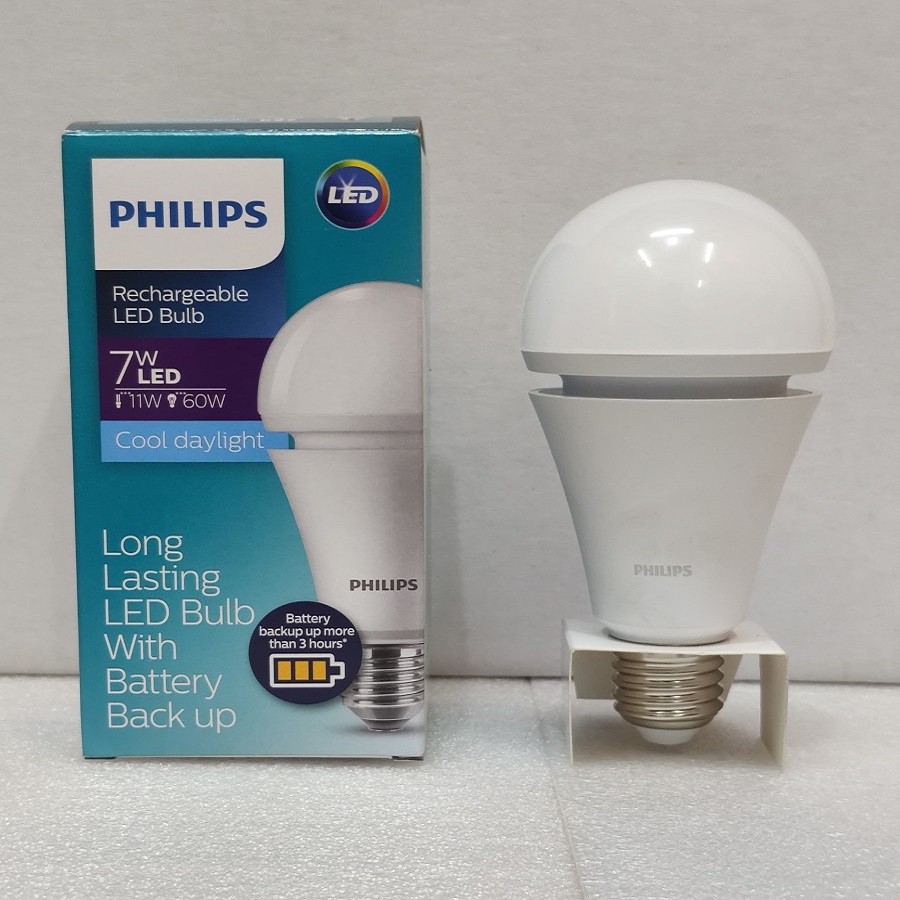 Lampu Bohlam Led Philips Emergency Rechargeable LED Bulb 7,5 Watt 9 Watt 6500K