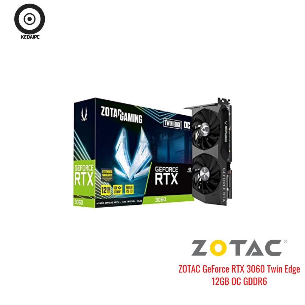 Jual ZOTAC GeForce RTX 3060 Twin Edge 12GB OC GDDR6 | Shopee Indonesia