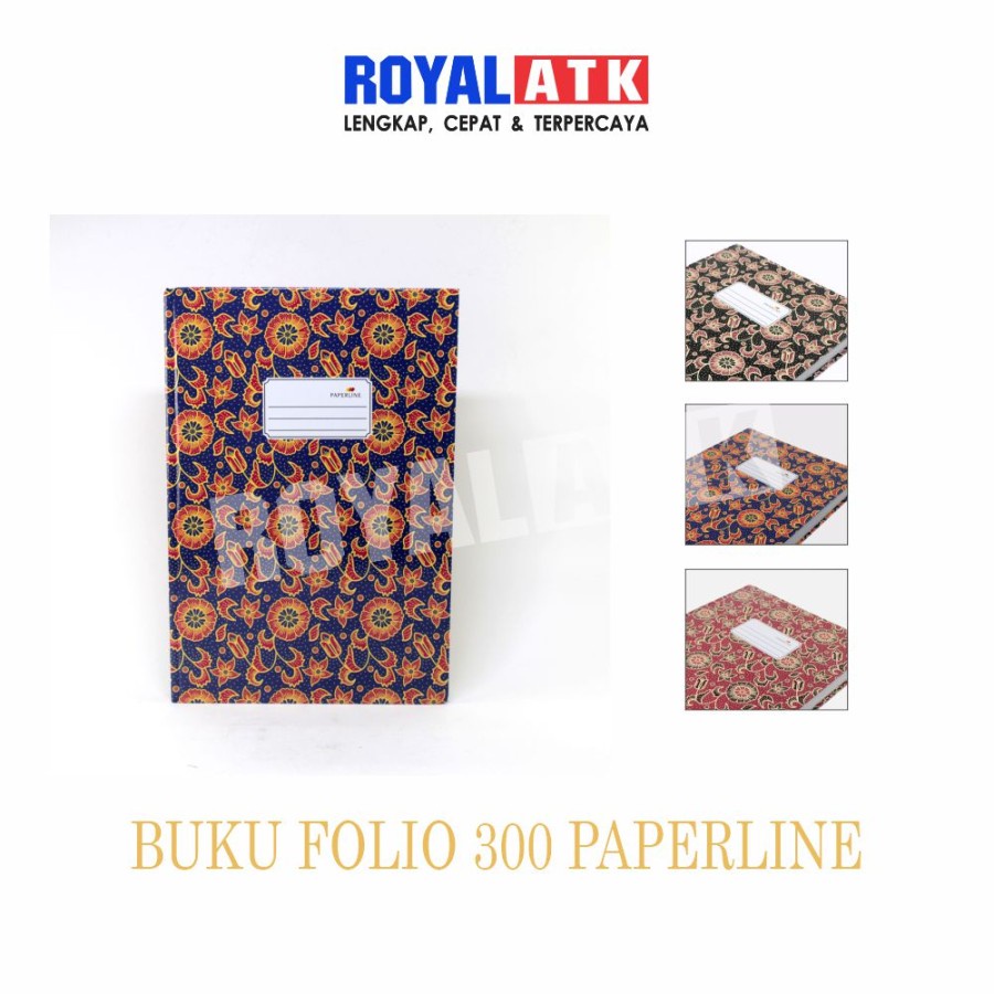 

Buku Folio 300 Paperline / Hardcover / Buku Besar