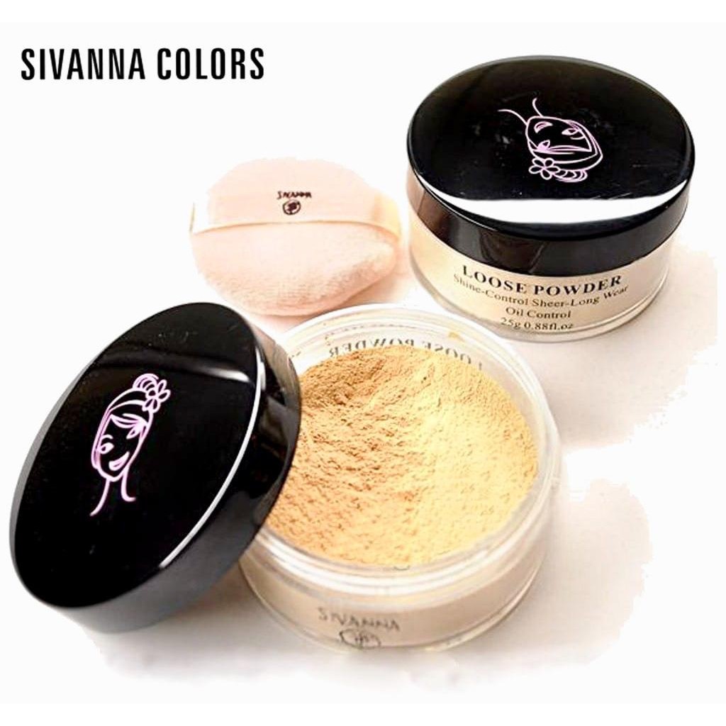 Sivanna Loose powder Shine control Sheer long wear