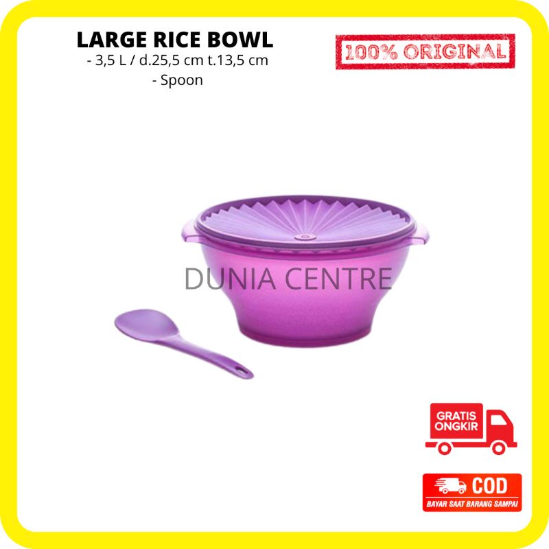 PROMO TUPPERWARE LARGE RICE BOWL ORIGINAL