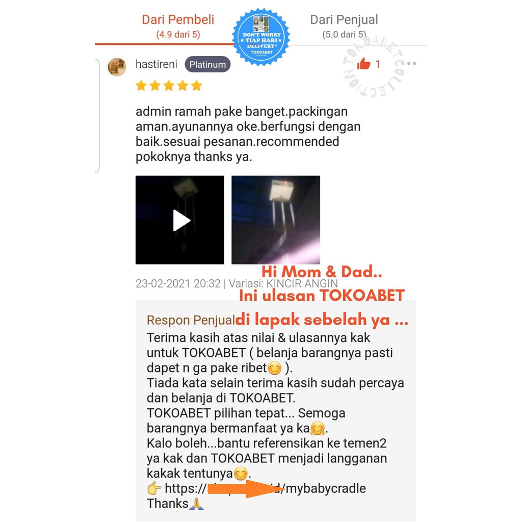 PAKET MESIN AYUN BAYI POLAR dan SET AYUNAN BAYI Warna TOKOABET