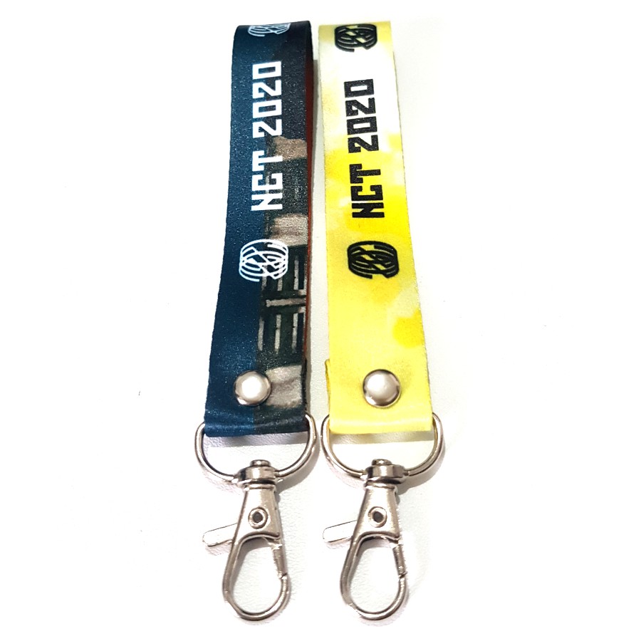 Gantungan kunci lanyard custom desain / ganci lanyard / lanyard pendek / tali id id card 15cm