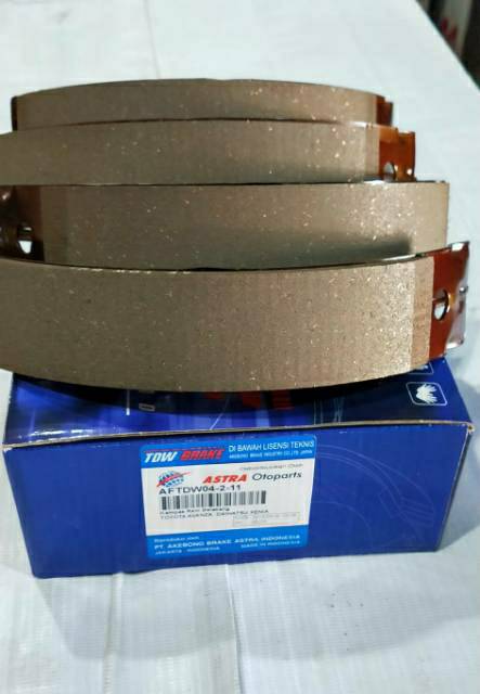 Kampas rem belakang/Brakeshoe Avanza/Xenia Merk TDW ORI OEM