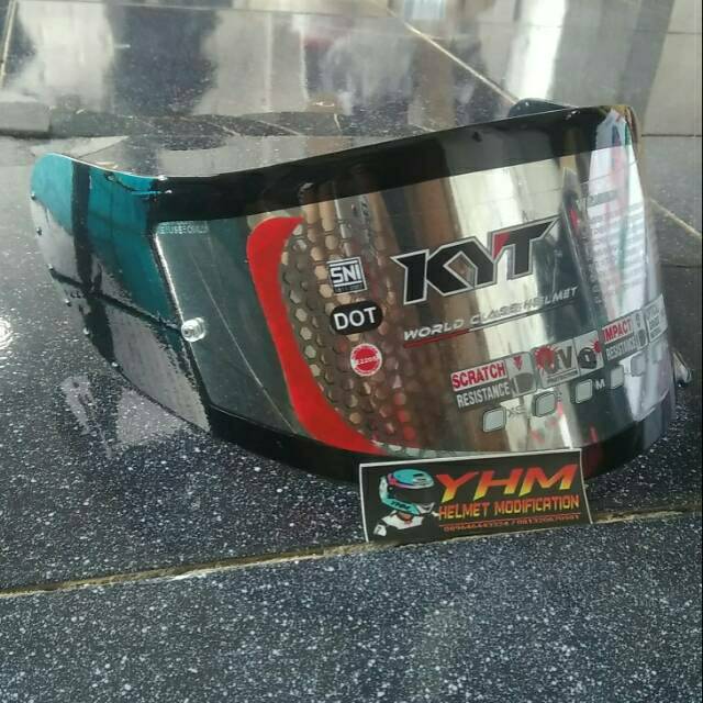 COD Flat visor kyt r10 kyt rc7 kyt k2rider iridium kacafilm