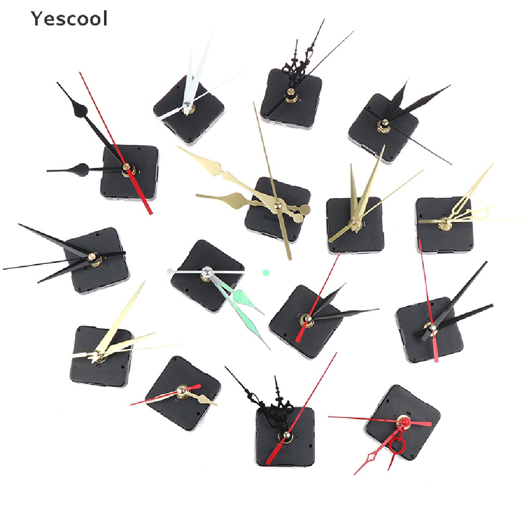 Yesset Mesin Jam Dinding Quartz Analog Mode Diam Gaya Klasik DIY