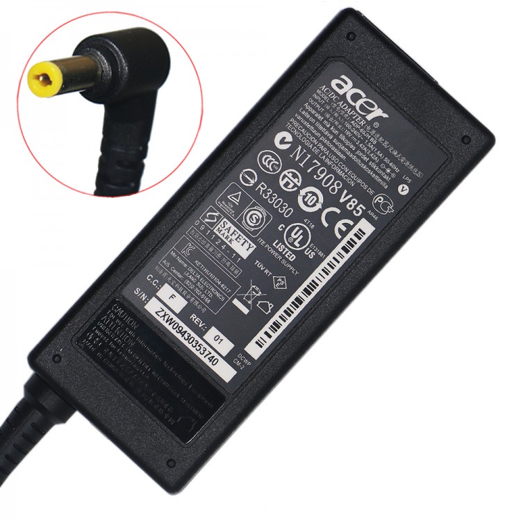 Adaptor Charger Acer 100-240v 50/60Hz 19v 3.42A Colokan Standar