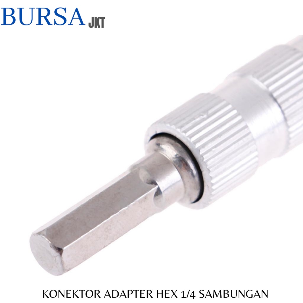 KUNCI HEX KONEKTOR SAMBUNGAN ADAPTER SOCK BOR 4 CM