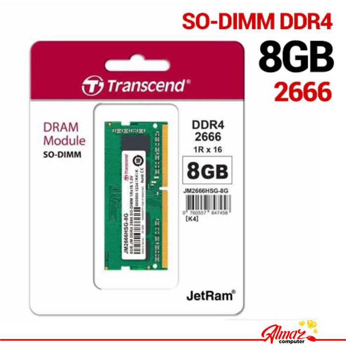 RAM Laptop Transcend 8GB DDR4 2666 Mhz JM2666HSH-8G