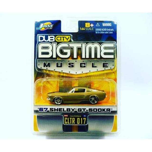 Jada Bigtime Muscle 67 Shelby GT 500KR diecast gt500 ban karet murah
