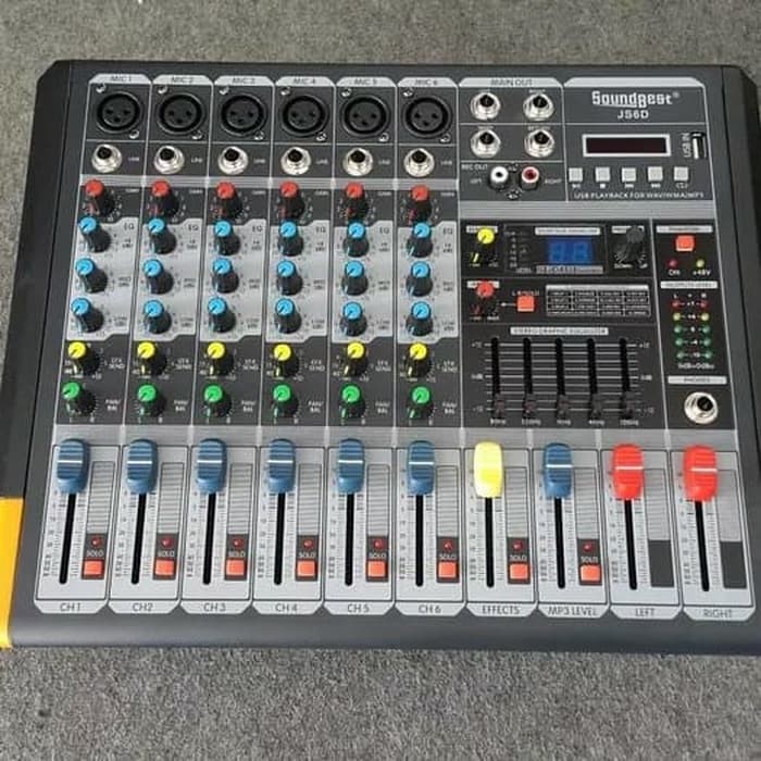 Power Mixer Soundbest JS 6D Full 6 Channel Garansi dan Murah