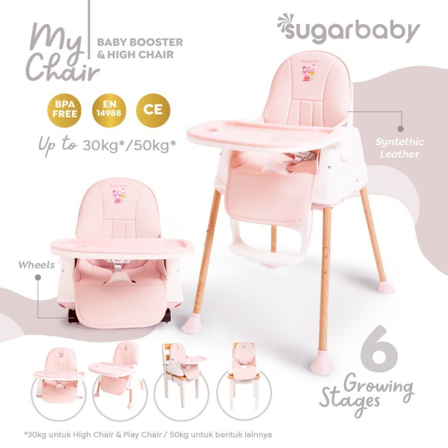 SUGAR BABY MY CHAIR BABY BOOSTER &amp; HIGH CHAIR