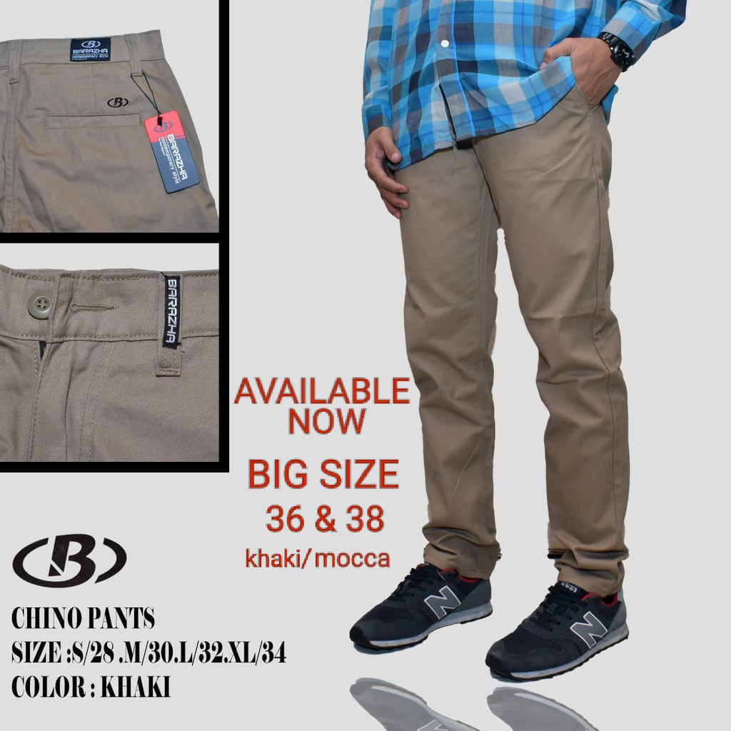 Big Size Celana  Chino  Panjang Pria  28 42 REGULAR STANDAR  