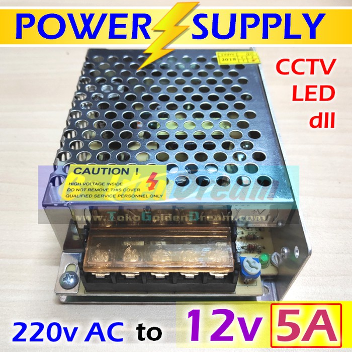 PSU Power Supply Jaring 12V 5A - PSU Jaring -