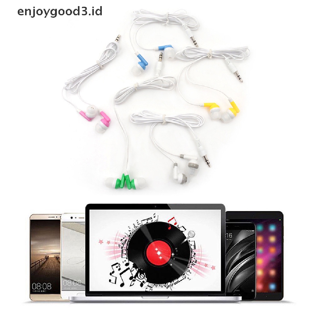 (Rready Stock) Earphone In ear Stereo Dengan Kabel Dan Mic (ID)