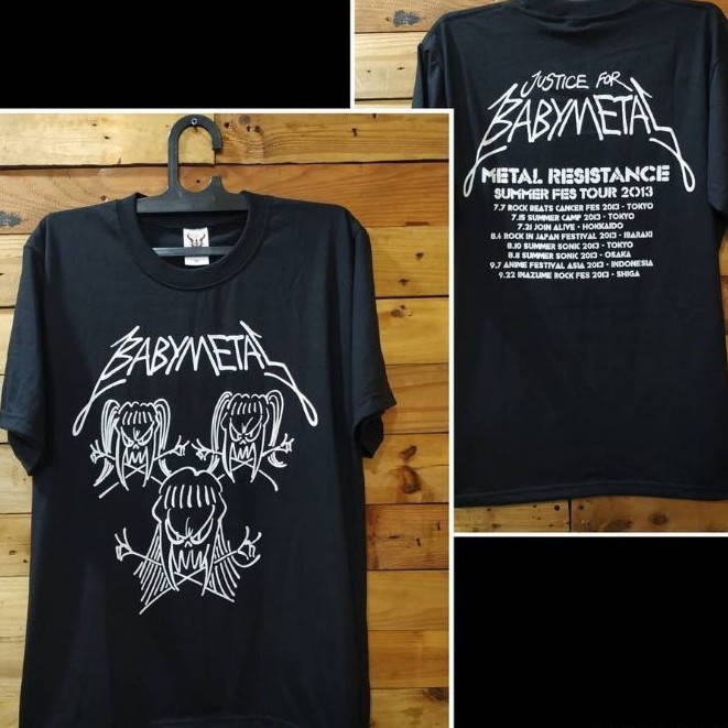 XTAB DISTRO BABY METAL / Kaos musik / kaos metal Baju Tshirt