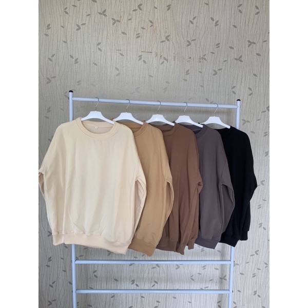 XXL Basic Sweater Oversize || Sweater Polos XXL Oversize Pria & Wanita
