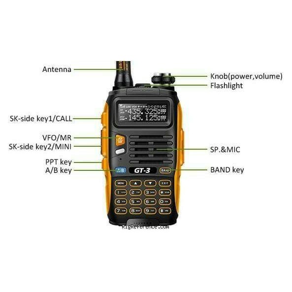 HT anti air baofeng gt -3tp gt-3tp Mark 3 III Dual band Handy Talky wa