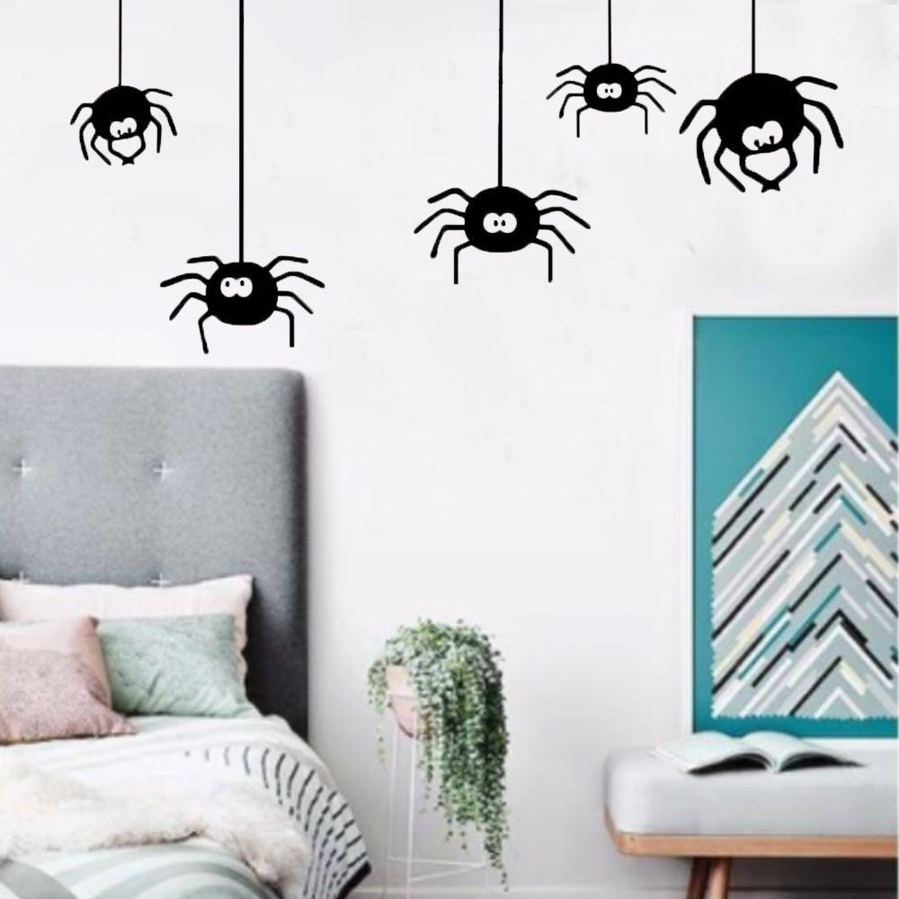 [Elegan] Spider Sticker Anti Air Wallpaper Pesta Prank Jendela Lucu