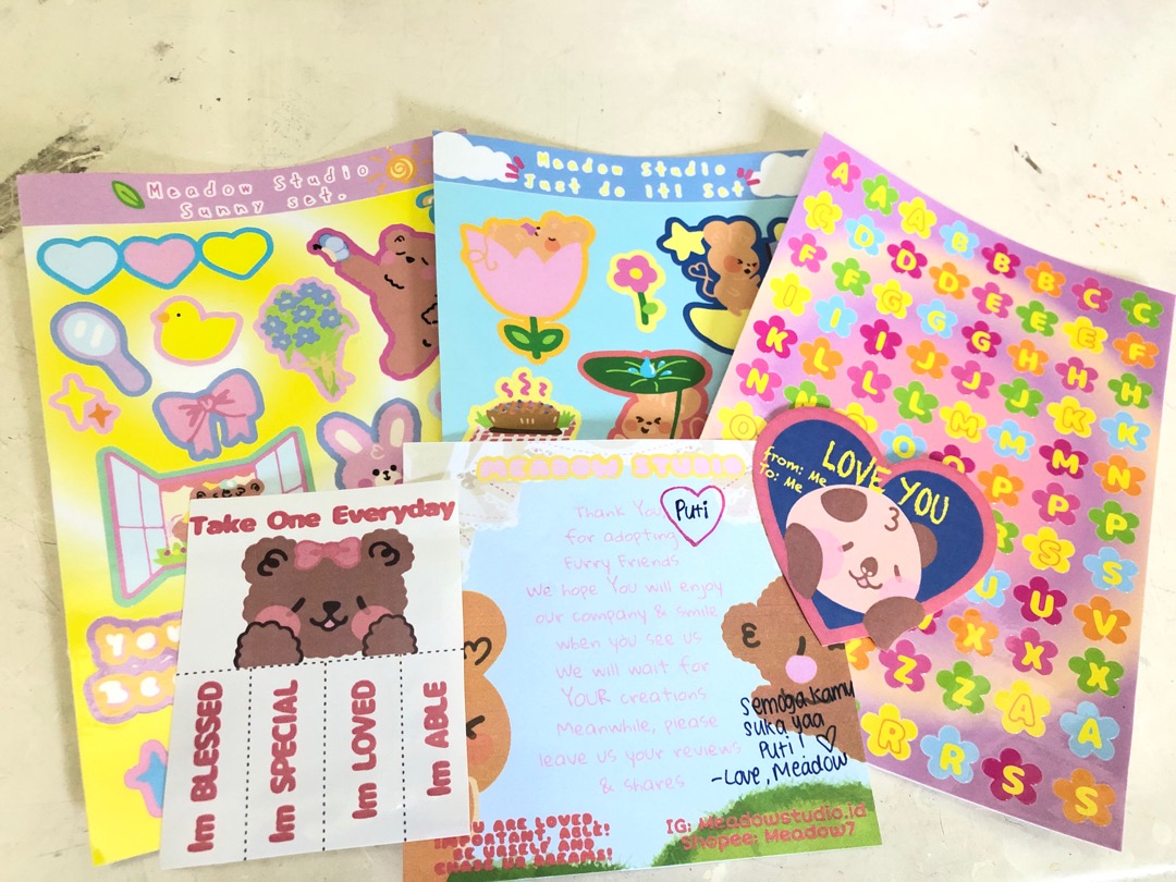 Flower Bed Alphabet Stickers