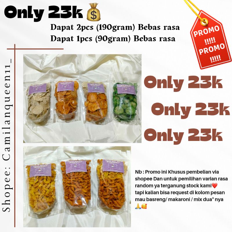 

PROMO BASRENG & MAKARONI DAPAT 3 ONLY 23K