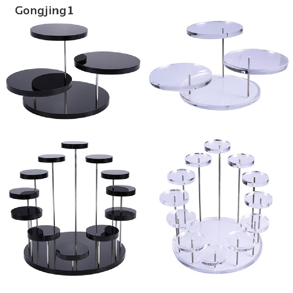 Gongjing1 Stand Display Kue / Cupcake / Dessert Bahan Akrilik Untuk Dekorasi Pesta