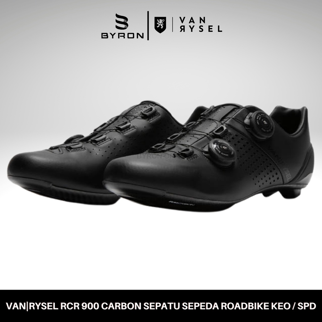 VANRYSEL Sepatu Sepeda Sol Carbon RCR900 Roadbike Cleat KEO LOOK / SPD