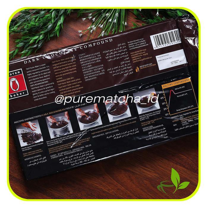 

PROMO - COKELAT TULIP MASTER BAKER DARK CHOCOLATE COMPOUND COKLAT BATANG 1 KG