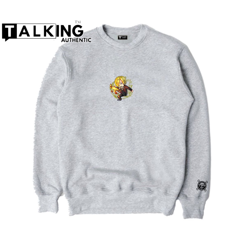 TALKING Sweater Crewneck Pria Abu Misty One Piece Sanji