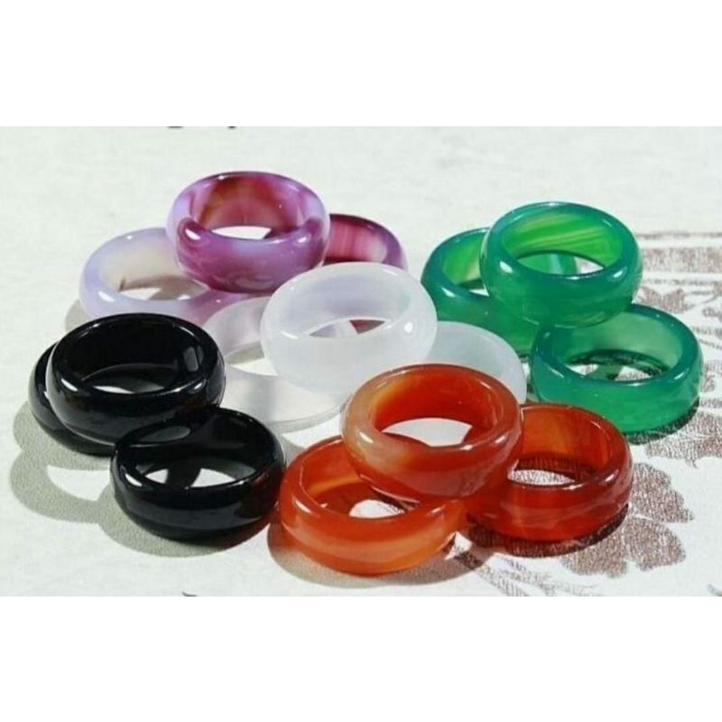 Cincin Batu Giok Asli Taiwan Natural