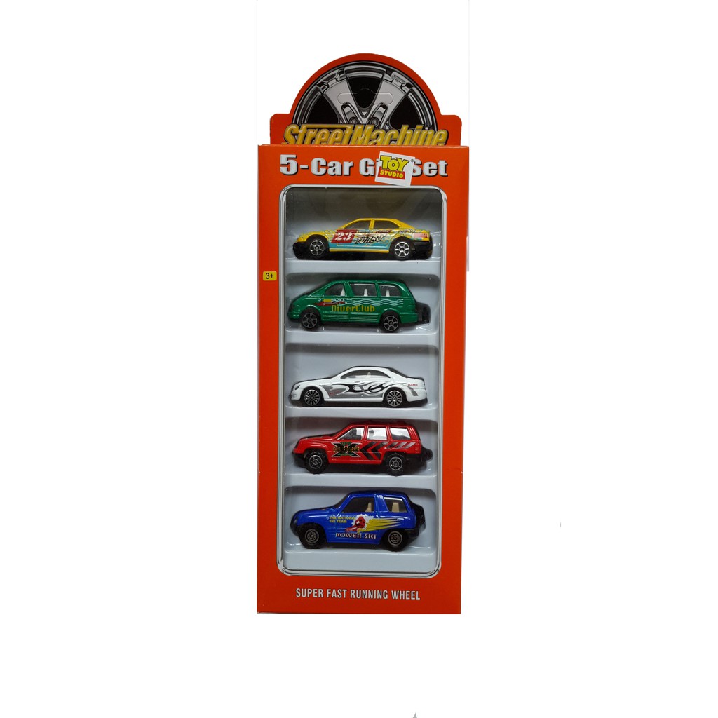 MAINAN ANAK MOBIL DIECAST STREET MACHINE TYPE 1 ISI 5 PCS