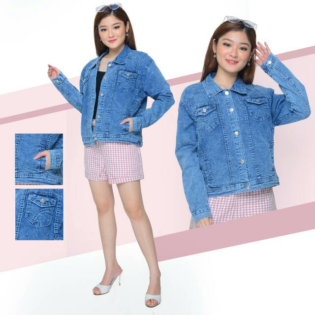 MC girl Jaket Jeans Wanita / Jaket Korea Cewek / Jaket Murah / Jaket Fashion