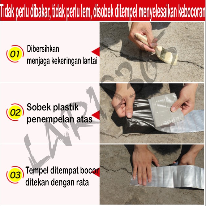 Lakban Aluminium Anti Bocor Anti Air Anti Api Waterproof Tape Super