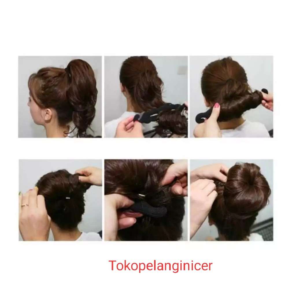 cepol rambut hardini / ikat rambut Donat Hairdini Alat Cepol Sanggul Korea Style