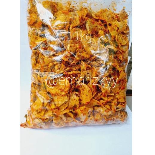 

BIG PROMO 8.8 1kg KRIPIK BASRENG VIRAL SUPER RENYAH PEDAS DAUN JRUK/BUMBU BASAH REMPAH ASLI/HALAL #