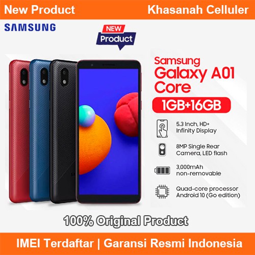 Samsung Galaxy A01 RAM 1GB ROM 16GB Core Garansi Resmi Indonesia