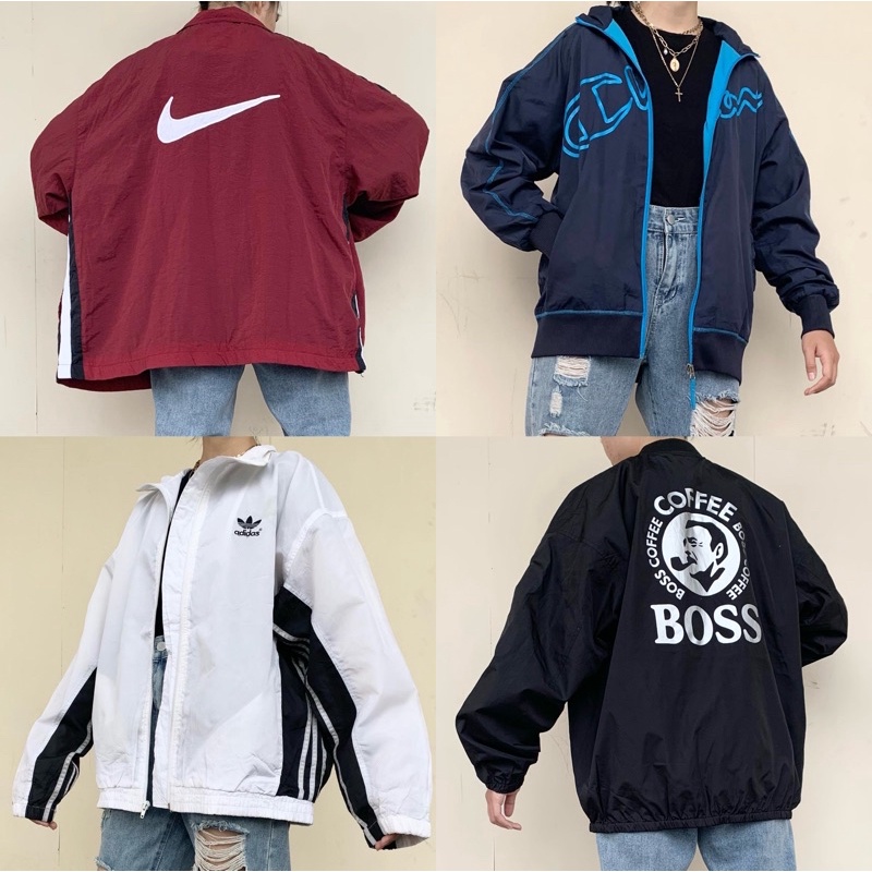 Jaket vintage oversized colorblock PRILFIZZY