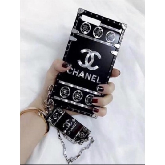 Case Vivo Y17 Y15 Y12 Y91 Y91i Y93 Y95 Softcase Premium Branded Case Coco Chanel Trunk Black