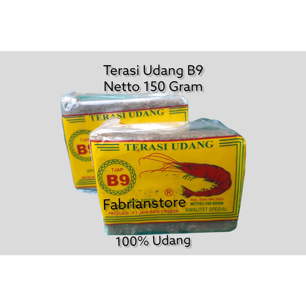 

Terasi Udang B9 Netto 150g khas cirebon terlaris cod