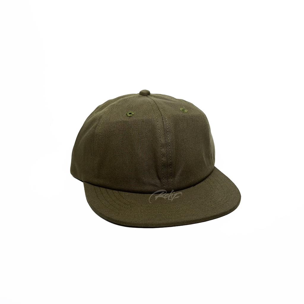 6 Panel Hat Twill Polos - Topi 6 Panel