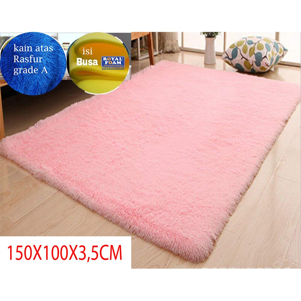 karpet bulu rasfur 150x100xtebal 3 5cm Shopee Indonesia karpet bulu rasfur 150x100xtebal 3 5cm Shopee Indonesia