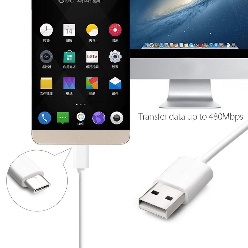 [HOT] 1M 2M 3m Kabel Data / Charger Fast Charging USB Tipe C Untuk Android Samsung Xiaomi Huawei