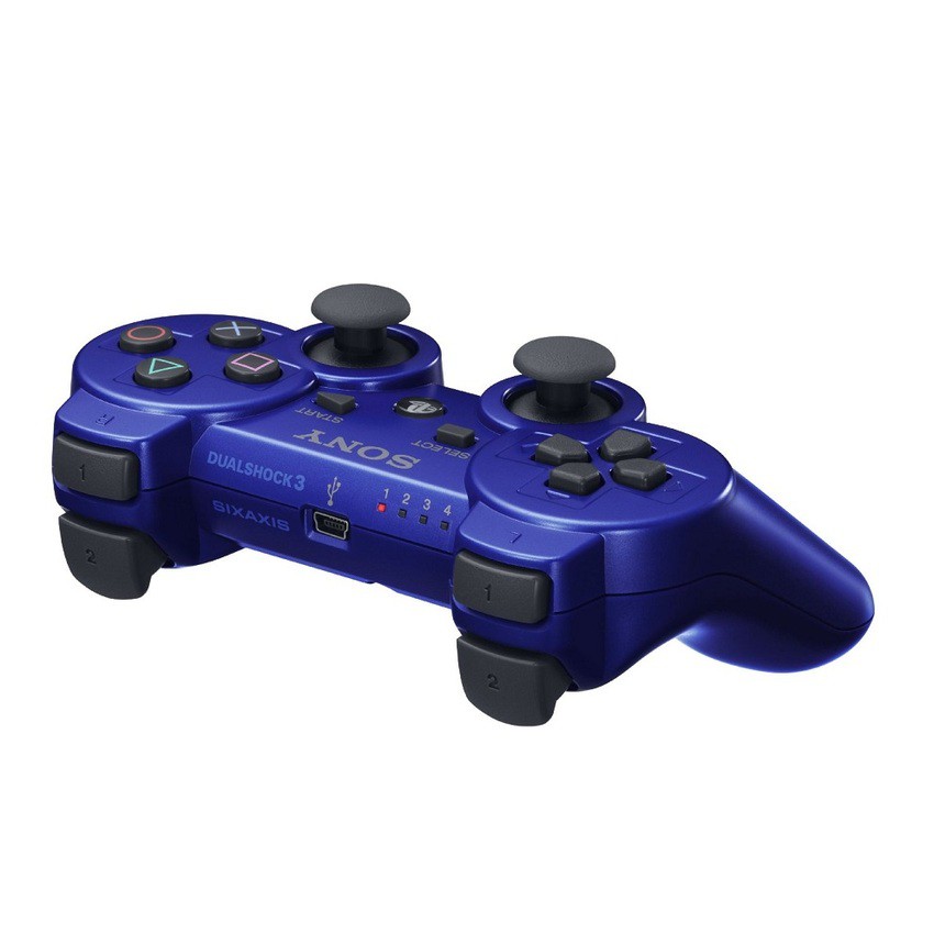 SONY STIK CONTROLLER WIRELESS PS3 WARNA ORIGINAL PABRIK - Biru