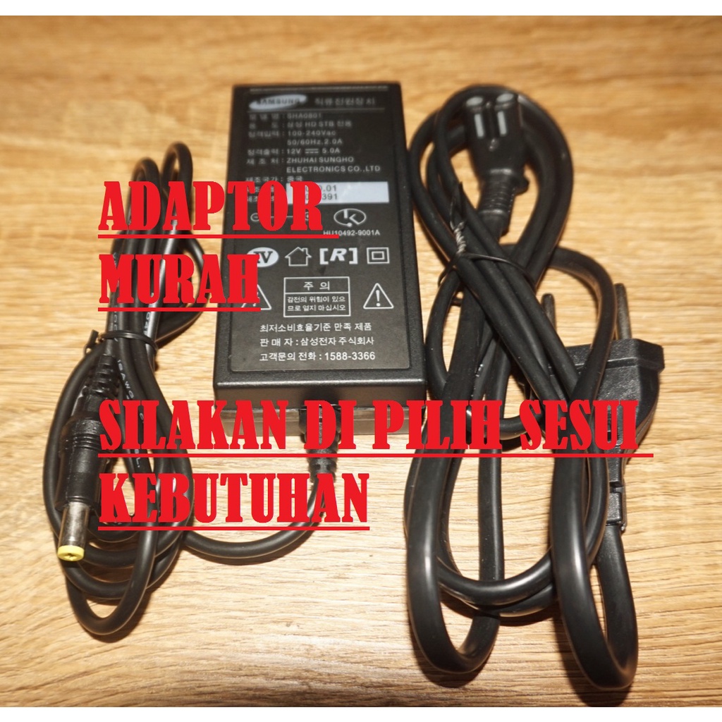 Adaptor 12v 1A 2A 3A 5A