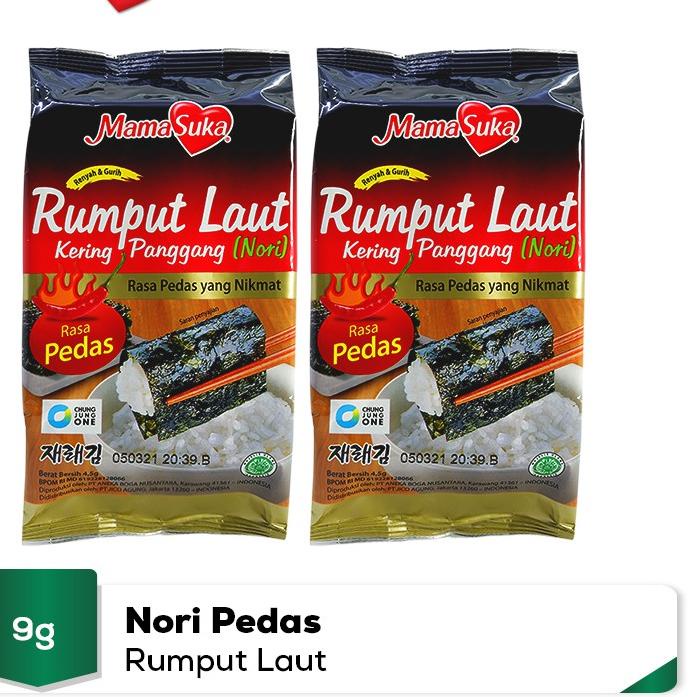 

8.8 Product HOT [Bundling] Paket Combo MamaSuka Rumput Laut Panggang Pedas - 5 pack