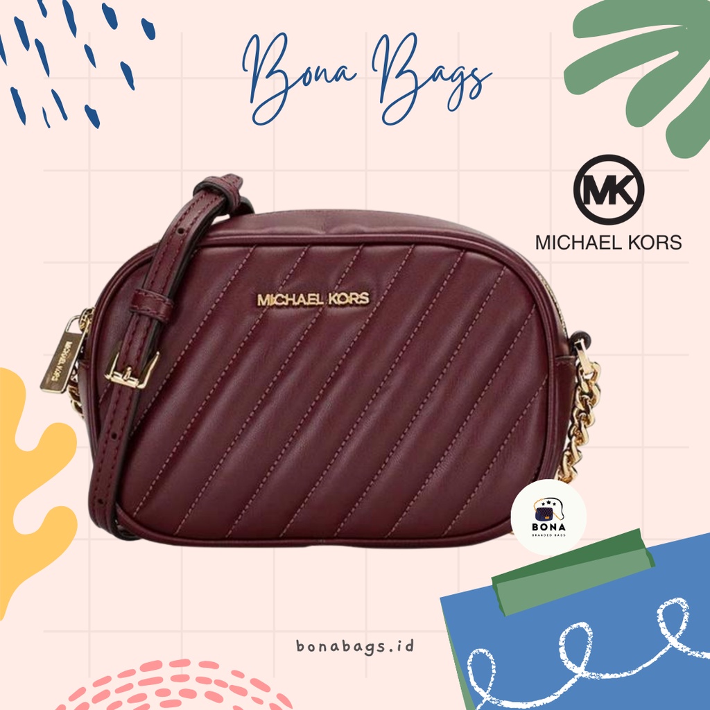 TAS MK (Rose Leather Small Oval Camera Crossbody Merlot)