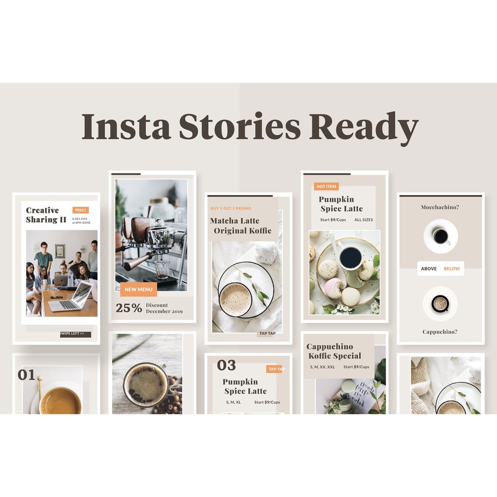 Instagram Templates Koffie - Photoshop