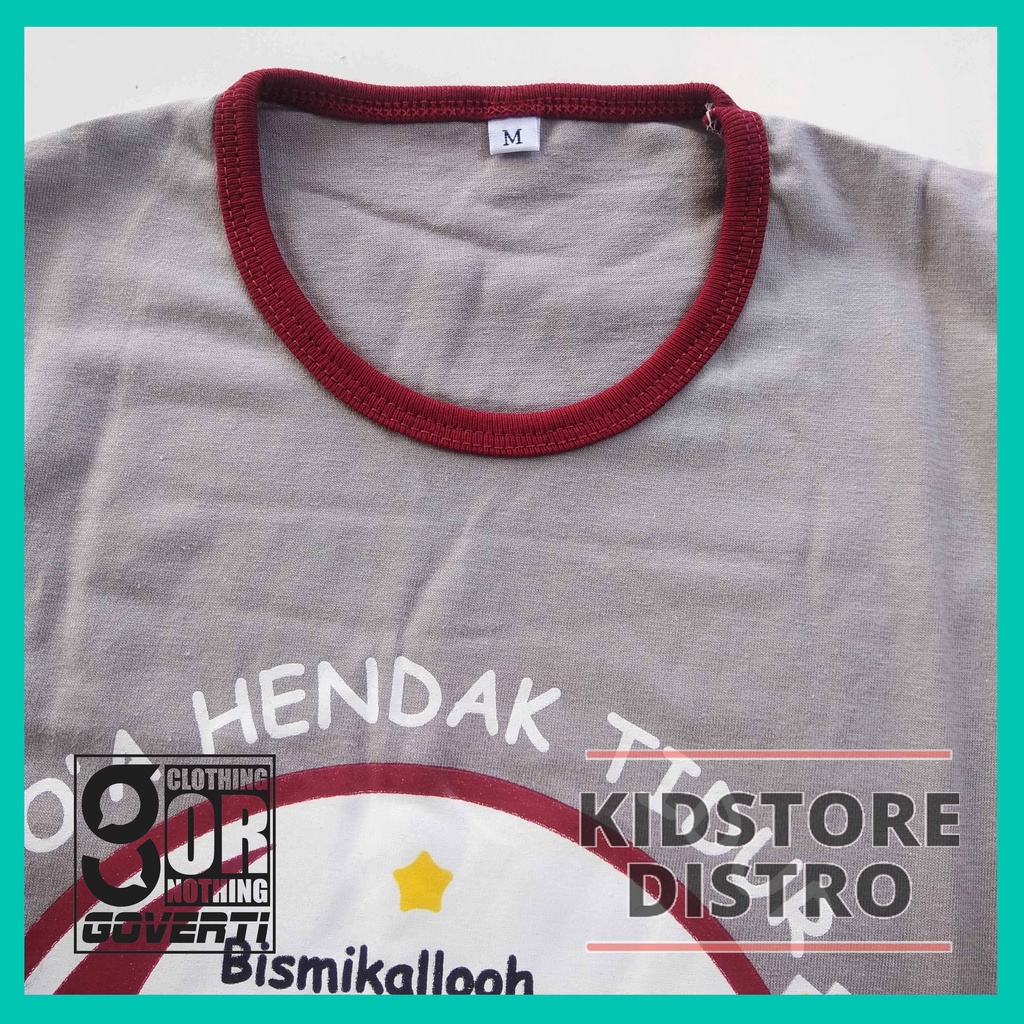 Baju Anak Islami / Kaos Anak Perempuan Lengan Panjang / Kaos Anak Muslimah / Kaos Dakwah Anak